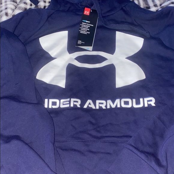 Never Worn Large Navy Under Armour Sweatshirt - Picture 2 of 5